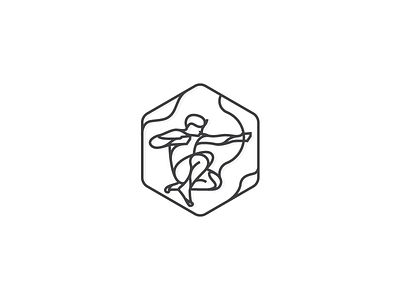 Archer archer illustration line logo logo design realestate