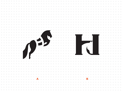 Equestrian h logo horse horse logo horse racing horseback icon illustration logo logodesign negative space