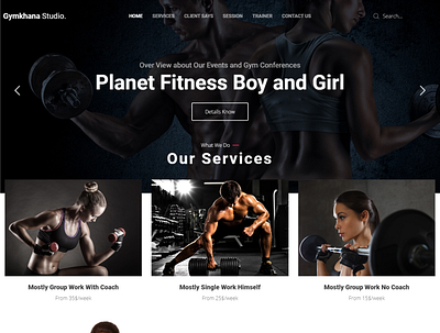 Complate Gym Fitness Websites animation branding design graphic design logo motion graphics ui ux webdesign websites