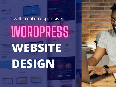 I will create responsive business wordpress website design design webdesign websites