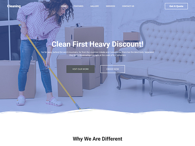 I will create a Cleaning website for you