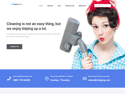 I will Create a Cleaning Website for you.