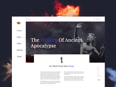 Apocalypse about blog gradient home landing medium motion page read services trend work