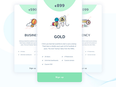 Pricing Page Concept