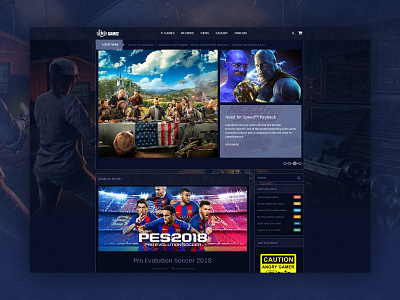 Review Theme For Games, Movies And Music agency branding creative dark theme game website landing page responsive template website website design