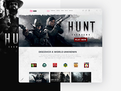The Hunt : Landing Page agency blog branding corporate game website graphic design landing page responsive template website website design