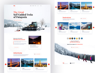 Travel agency landing page