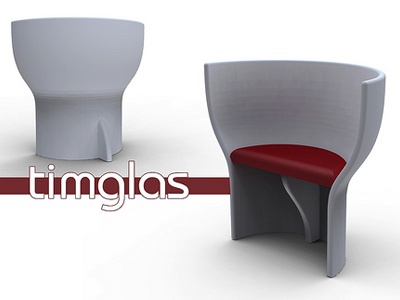 timglas chair render