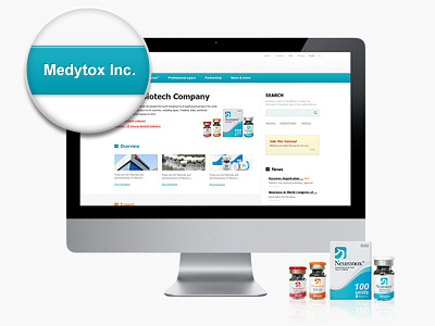 Medytox academy Website ui web