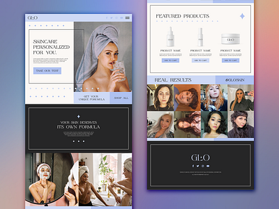 GLO | SKINCARE WEBSITE CONCEPT