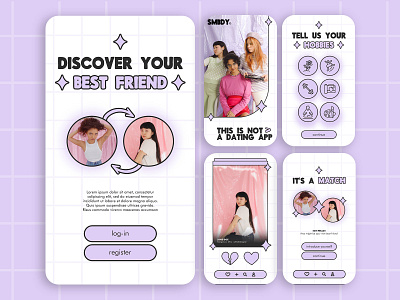 SMBDY - FRIENDSHIP "DATING APP" MOBILE APP CONCEPT