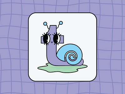 weekly warm-up | snail tumblr app icon app icon cartoon design graphic design snail tumblr weekly warm up y2k
