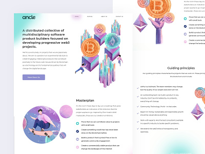 Illustrative Homepage homepage illustration illustrative landing page pink purple site tinthumb turquoise web web design wordpress wordpress design