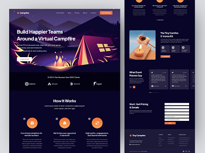 Team building landing page