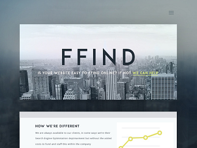 Ffind website idea city design ffind layout seo site web