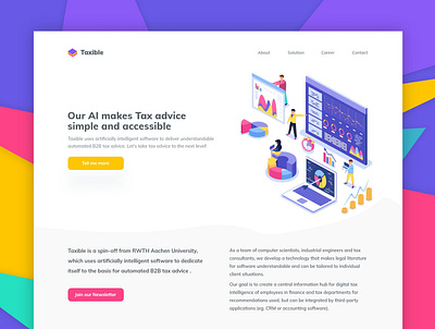 Website design for tax company illustration site tax tinthumb web web design wordpress