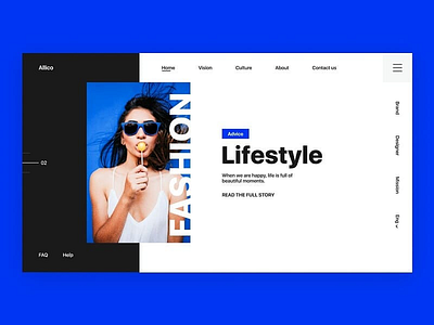 Fashion Lifestyle - UI lifestyle ui ux web web design website