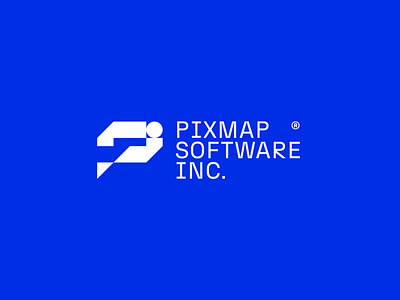 PIXMAP ® bold brand branding concept future icon illustrator lettermark logo logotype mark modern software symbol tech