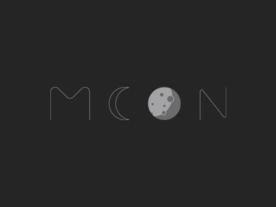 Moon concept creative design identity illustration letter logo logotype mark moon simple symbol