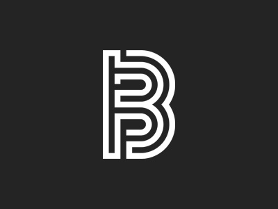 Puzzle "B" b concept creative design identity illustration letter logo logotype mark simple symbol