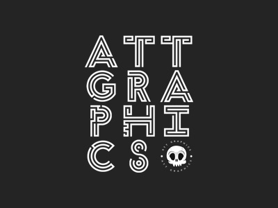 ATT Graphics (Testing) alphabet flat font geometric letters maze puzzle type vector