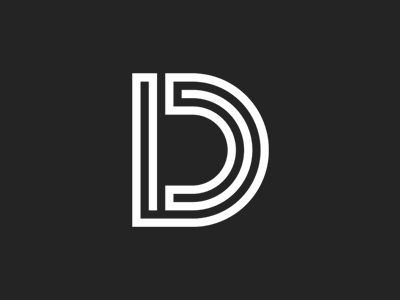 Puzzle "D" concept creative d design identity illustration letter logo logotype mark simple symbol