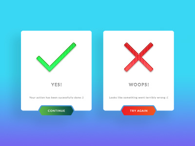 Daily Ui #011 - Flash Message (Error/Success) 011 app cards dailyui error flash flash message message success ui ux web