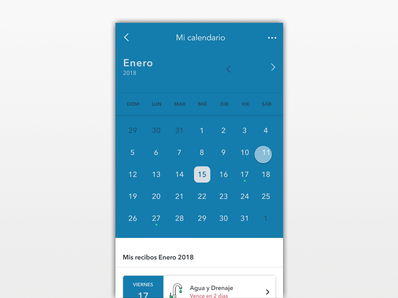 Calendar interaction app calendar interaction ios mobile month ui ux
