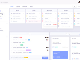 Strategic Planner Dashboard by Faria Anzum for Fireart Studio on Dribbble