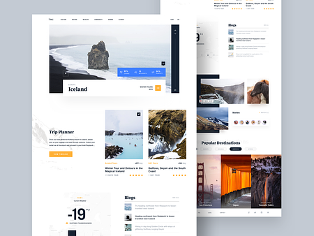 Travel Category Page by Faria Anzum on Dribbble