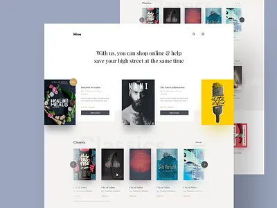 Book Store Landing app book book store clean design e commerce ecommerce landing shop store ui ux web