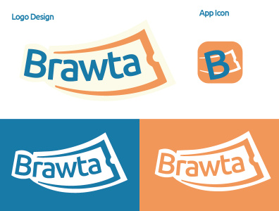 Brawta Raffle App Branding branding logo