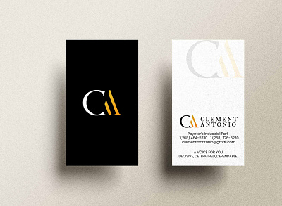 Clement Antonio Branding and Business Cards branding business cards logo