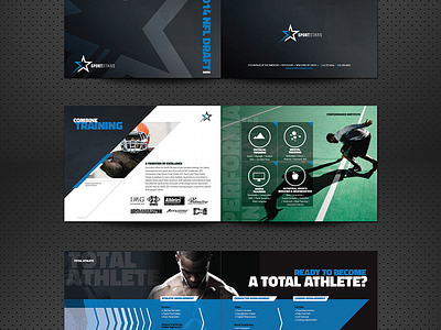 Sportstars Player Book branding brochure flyer identity layout minimal print sports type typography