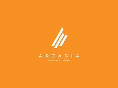 Arcadia Logo atlanta branding identity logo logo design logotype mark orange type typography