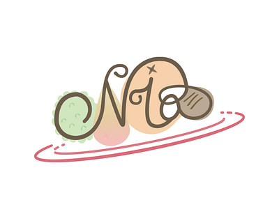Nia logo proposal branding design food food delivery illustration illustrator logo logo proposal typography