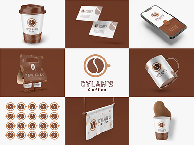 Dylan's Coffee Logo cafe cafelogo cafeteria coffee logo coffeebar coffeebean coffeebeanlogo coffeebeans coffeebrand coffeecompanylogo coffeecuplogo coffeeshop creative creativelogo cup logofolio logos logotype minimallogo shop