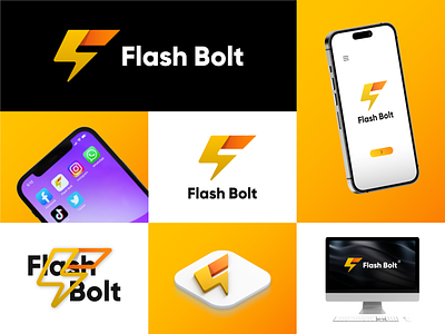 Flash Bolt - Logo | Brand Identity