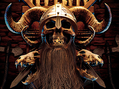 Amon Amarth Dribbble 3d amon amarth death metal metal norse photoshop rendering vikings zbrush
