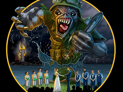 6,66 Matrimony of the Beast! 603 80s digital hampshire iron maiden metal new nh painting portsmouth wedding