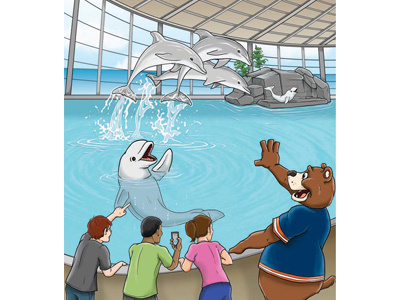 Museum2 beluga cartoon chicago bears children dolphin museum staley