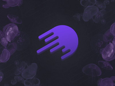 Jellyfish Personal Branding branding design illustration jellyfish logo personal logo purple vector web