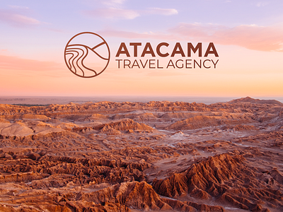 Atacama travel agency atacama branding chile graphic design id illustration logo vector