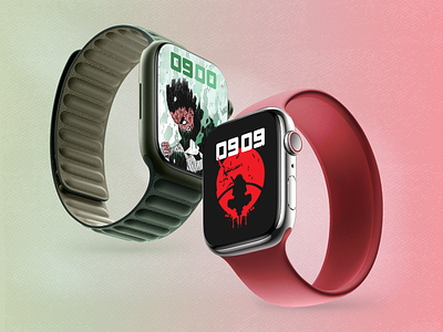 Naruto Watch Faces I Apple Watch apple watch apple watch faces design werable naruto rock lee smartwatch smartwatch ui uchiha ui design ui faces ui watch watch faces