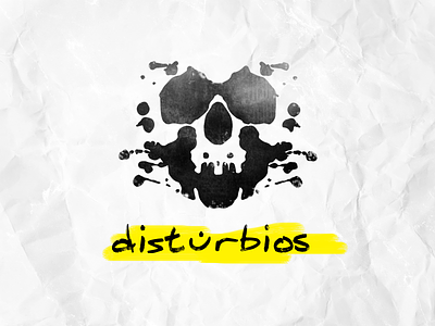 Distúrbios branding graphic design logo paper serie logo typography web
