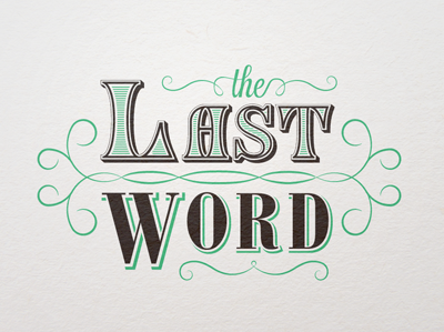 The Last Word Logotype v2 bar cocktail logo the last word vintage