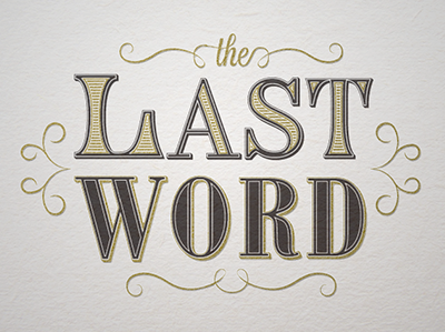 The Last Word Logotype v4 antique bar branding cocktail logo vintage