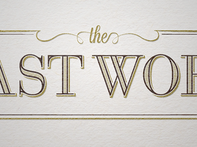 The Last Word Logotype v5