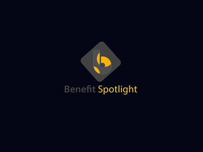 Benefit Spotlight LOGO branding design icon logo typography vector
