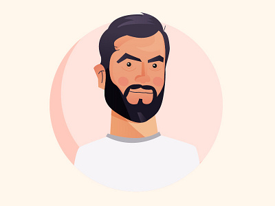 Husband 2d bearded husband illustration man